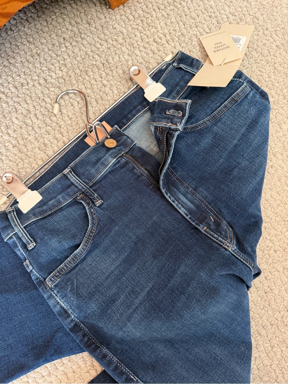 MOTHER High-Rise Indigo Blue Women's Jeans